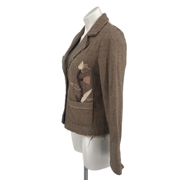 Princy By Jessica Simpson Brown Corduroy Blazer Jacket Medium - Picture 2 of 15